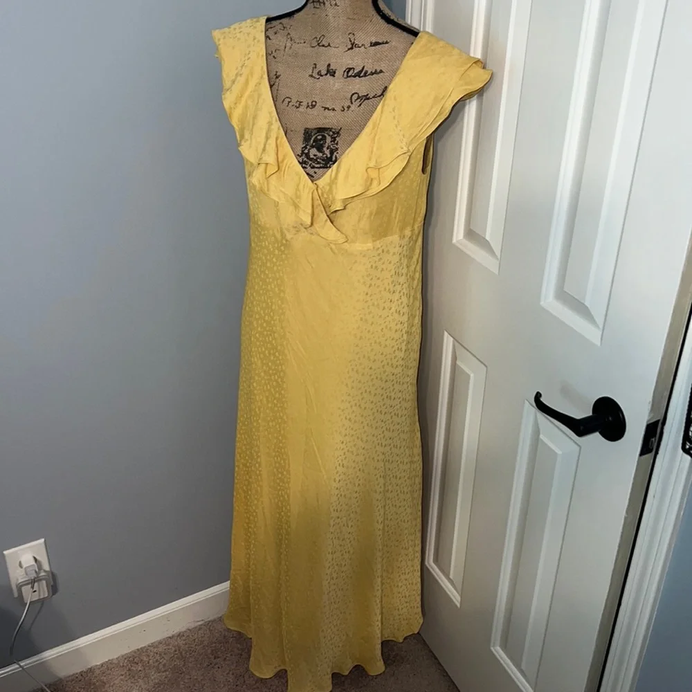Hatch Yellow Ruffle Maxi Dress - Picture 1 of 6